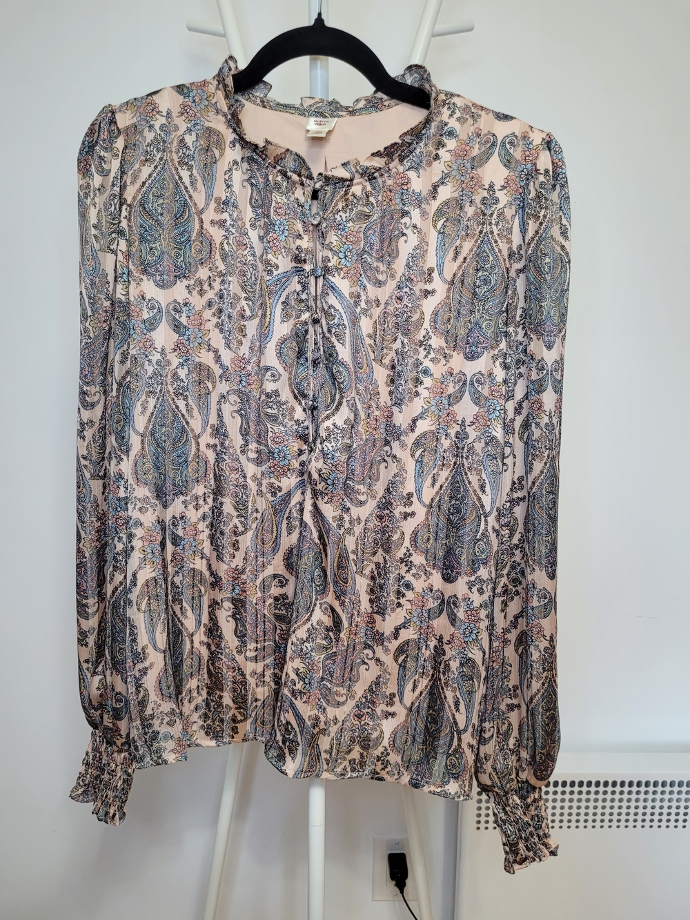 Autres Filles Boho Paisley Chiffon Blouse - L